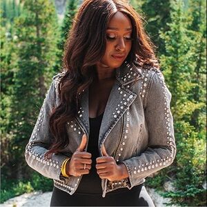 BUDDY LOVE BIANCA STUDDED DENIUM JACKET